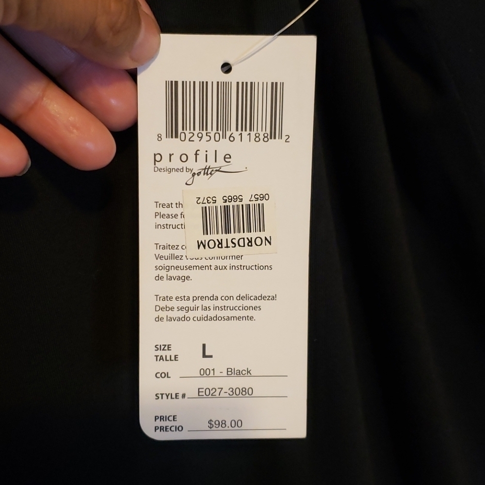 Profile black dress #067 size LARGE - Picture 10 of 10
